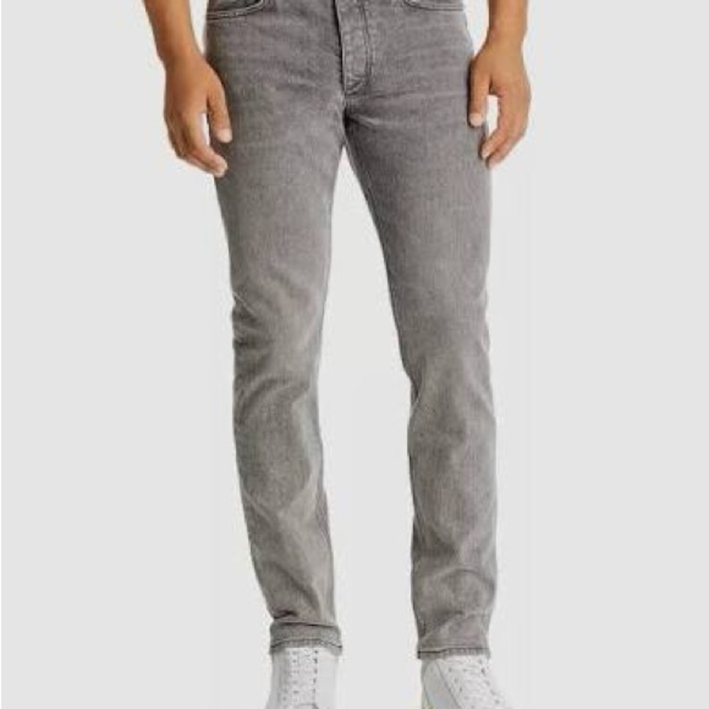 rag & bone Men's Light Gray Slim Jeans